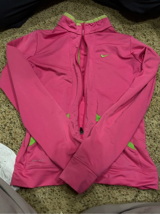Nike Jackets & Blazers - Nike Pink Jacket with Lime Green Accents
